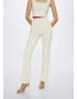 MANGO Pantaloni 'Maggie' crem - Pled.ro