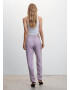 MANGO Pantaloni mov pastel - Pled.ro