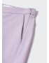 MANGO Pantaloni mov pastel - Pled.ro