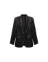 MANGO Sacou 'Glitter' negru - Pled.ro