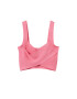 MANGO Top brodat 'EVA' roz deschis - Pled.ro