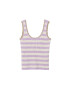 MANGO Top brodat nisipiu / mauve / mov deschis - Pled.ro