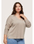 MANGO Tricou gri taupe - Pled.ro