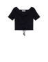 MANGO Tricou negru - Pled.ro