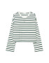 Marc O'Polo DENIM Tricou verde / alb - Pled.ro