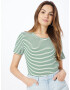 Marc O'Polo DENIM Tricou verde smarald / alb - Pled.ro