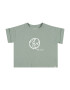 Marc O'Polo Junior Tricou verde pastel / alb - Pled.ro