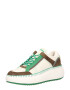 Marc O'Polo Sneaker low ciocolatiu / verde iarbă / alb - Pled.ro