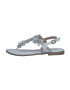 MARCO TOZZI Flip-flops gri argintiu / alb murdar - Pled.ro