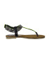 MARCO TOZZI Flip-flops verde neon / negru / argintiu - Pled.ro