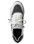 MARCO TOZZI Sneaker low negru / argintiu / alb - Pled.ro