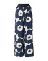 Marimekko Pantaloni 'Irbma' bleumarin / alb murdar - Pled.ro