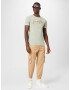 MARJO Tricou 'Richard' maro caramel / maro pueblo / gri metalic / verde pastel - Pled.ro