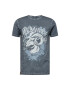 MARJO Tricou 'Torben' albastru fumuriu / albastru porumbel / gri denim / alb - Pled.ro