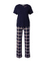 Marks & Spencer Pijama albastru marin / albastru violet / roz deschis - Pled.ro