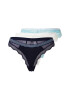 Marks & Spencer Tanga bleumarin / albastru deschis / alb - Pled.ro