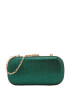 mascara Clutch auriu / verde închis - Pled.ro