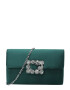 mascara Clutch verde smarald / transparent - Pled.ro