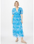 Maya Deluxe Rochie azur / alb - Pled.ro