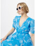 Maya Deluxe Rochie azur / alb - Pled.ro