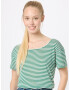 mbym Tricou 'Lucianna' verde / alb - Pled.ro