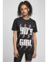 Merchcode Tricou '90ies Girl' lila / mov pastel / negru / alb - Pled.ro