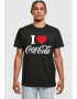 Merchcode Tricou 'Coca Cola I Love Coke' roșu / negru / alb - Pled.ro