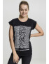 Merchcode Tricou 'Joy' negru / alb - Pled.ro