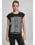 Merchcode Tricou 'Joy' negru / alb - Pled.ro