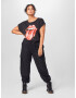 Merchcode Tricou 'Rolling Stones Tongue' roșu / negru / alb - Pled.ro