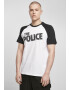 Merchcode Tricou 'The Police' negru / alb - Pled.ro