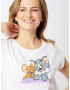 Merchcode Tricou 'Tom & Jerry' maro / gri / alb - Pled.ro