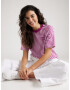 MEXX Tricou magenta / alb - Pled.ro