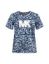 Michael Kors Plus Tricou bleumarin / albastru deschis / alb - Pled.ro