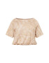 Michael Kors Plus Tricou 'PALM' nisipiu / alb - Pled.ro