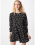 Miss Selfridge Rochie 'Smock' negru / alb - Pled.ro