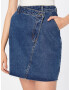 Missguided Fustă albastru denim - Pled.ro