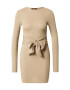 Misspap Rochie tricotat gri taupe - Pled.ro