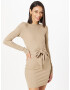 Misspap Rochie tricotat gri taupe - Pled.ro