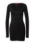 Misspap Rochie tricotat negru - Pled.ro