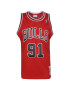 Mitchell & Ness Tricou funcțional 'DENNIS RODMAN' roși aprins / negru / alb - Pled.ro