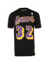 Mitchell & Ness Tricou 'Magic Johnson Los Angeles' galben / lila / negru - Pled.ro