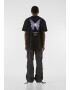 MJ Gonzales Tricou lila / negru / alb - Pled.ro