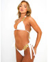 Moda Minx Slip costum de baie alb - Pled.ro