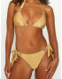 Moda Minx Slip costum de baie auriu / transparent - Pled.ro