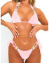 Moda Minx Slip costum de baie 'Boujee' auriu / roz / roz pastel - Pled.ro