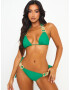 Moda Minx Slip costum de baie 'Boujee' auriu / verde / verde smarald - Pled.ro