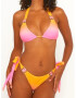 Moda Minx Sutien costum de baie 'Club Tropicana' auriu / portocaliu / roz / transparent - Pled.ro