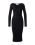 Molly BRACKEN Rochie tricotat negru - Pled.ro