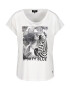 monari Tricou 'Zebra + Blume' gri / negru / alb - Pled.ro